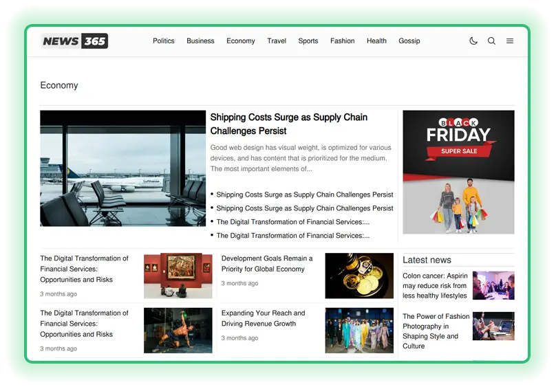 news365 blogging php script