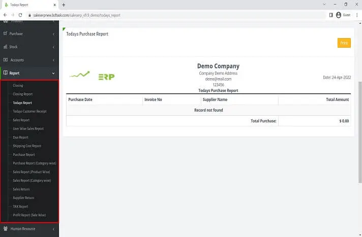 Reporting and Analytics System