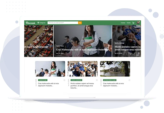 News & event posting system of Learning management system