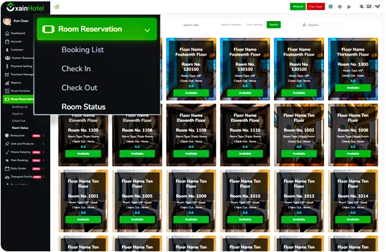 Hotel Room Booking Software